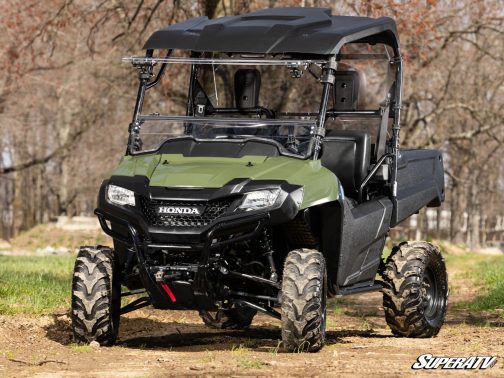 Honda Pioneer 700 Scratch Resistant Flip Windshield - Image 4