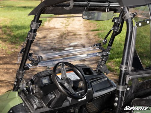 Honda Pioneer 700 Scratch Resistant Flip Windshield - Image 9