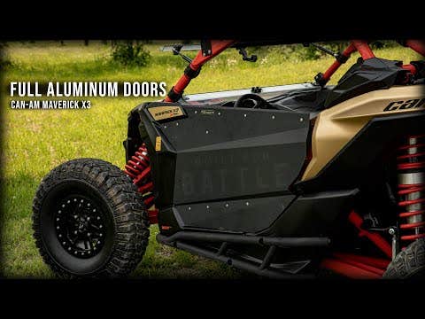 thumbnail image 2 of Heavy Duty Aluminum Half Doors For Can-Am Maverick X3 MAX 2017-2025 – Black With Hardware 2 of 4
