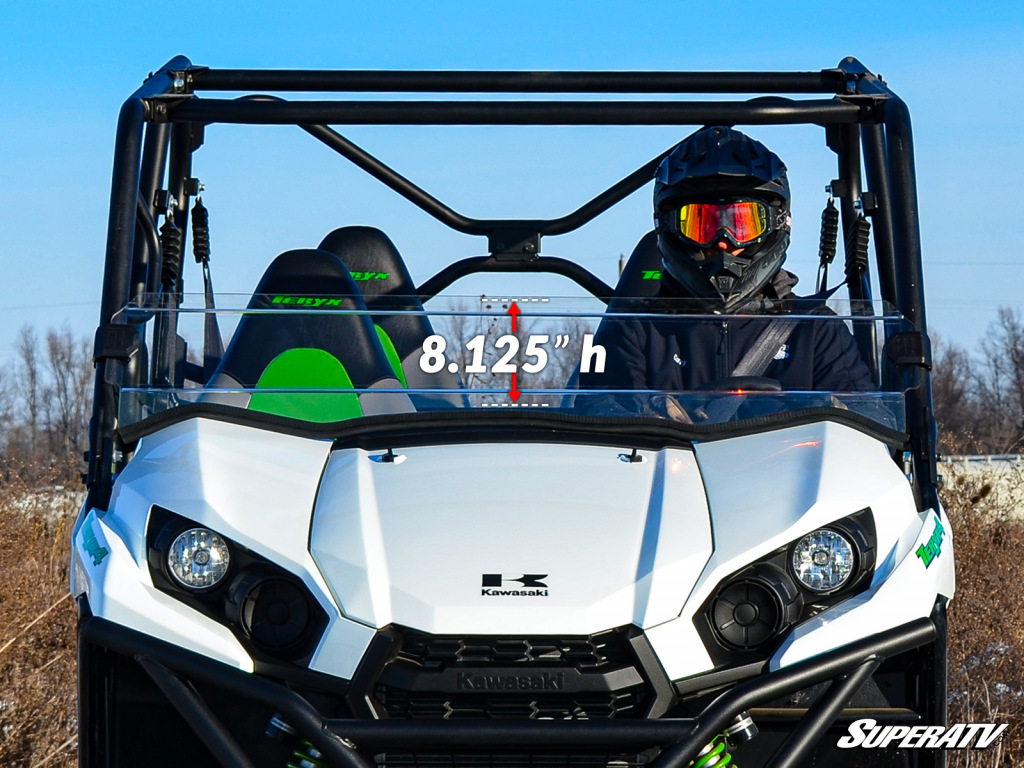 Kawasaki Teryx 800 - 1 Pc Windshield w/Clamp, Vent, and Hard Coat Options