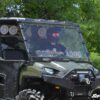 Polaris Ranger 800 Scratch-Resistant Vented Full Windshield - Image 2