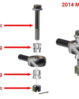 Polaris RZR XP 1000 Z-Bend Tie Rod Kit – Replacement for SuperATV Lift Kits