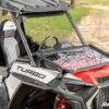 Polaris RZR XP 1000 Flip Down Glass Windshield - Image 4