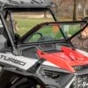 Polaris RZR XP 1000 Flip Down Glass Windshield - Image 5