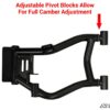 Polaris RZR 4 800 High Clearance 1.5" Rear Offset A-Arms - Image 3