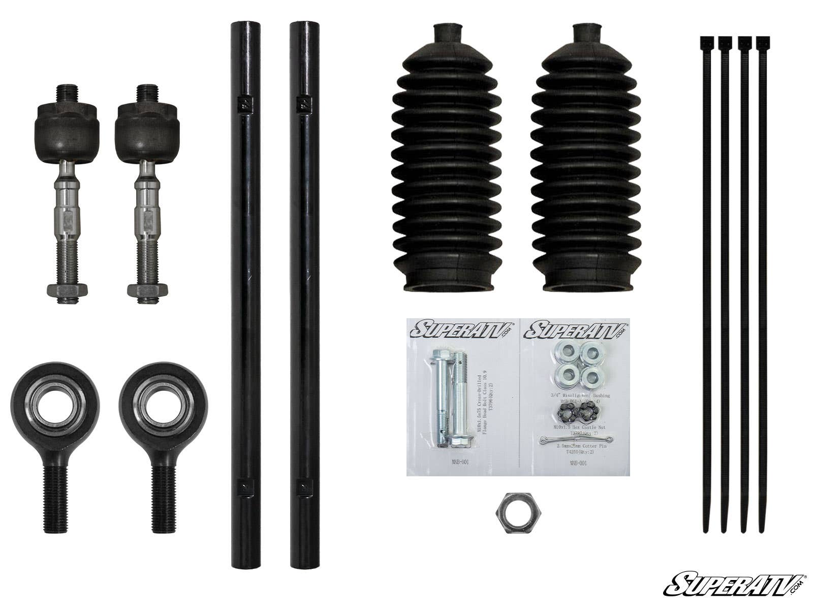 Polaris Ranger XP 1000 Heavy-Duty Tie Rod Kit—For SuperATV 2" Offset A-Arms - Image 3