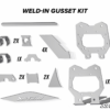 Can-Am Maverick X3 Weld-In Gusset Kit