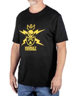 Assault Warning Label Men’s T-Shirt