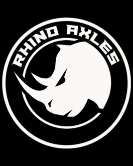 Black and White Rhino Axles Trucker Hat