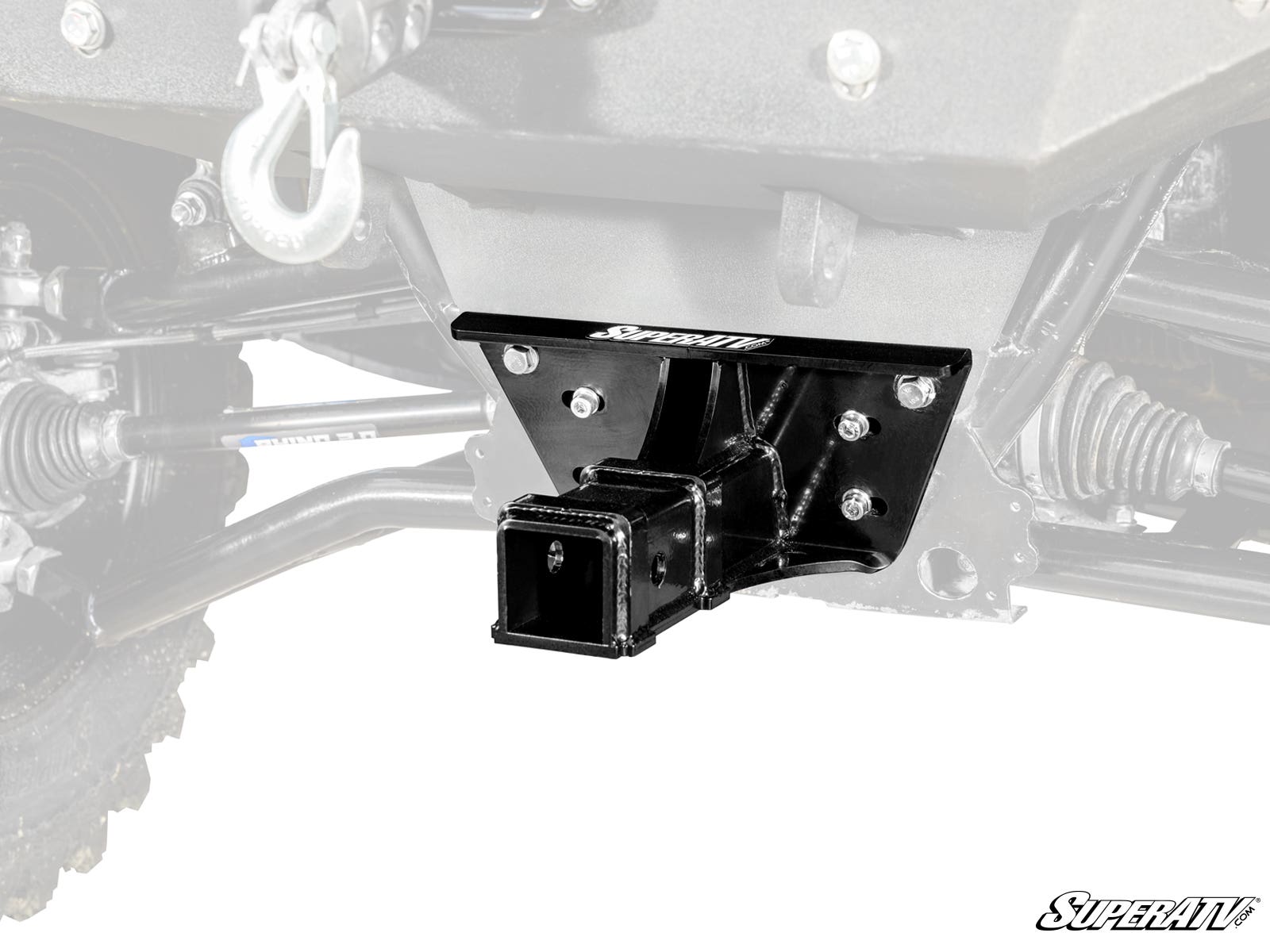 thumbnail image 2 of 2 Black Steel Front Receiver Hitches For Polaris Ranger 1000 XP / Crew 2014-2025 - RI 80107012 2 of 5