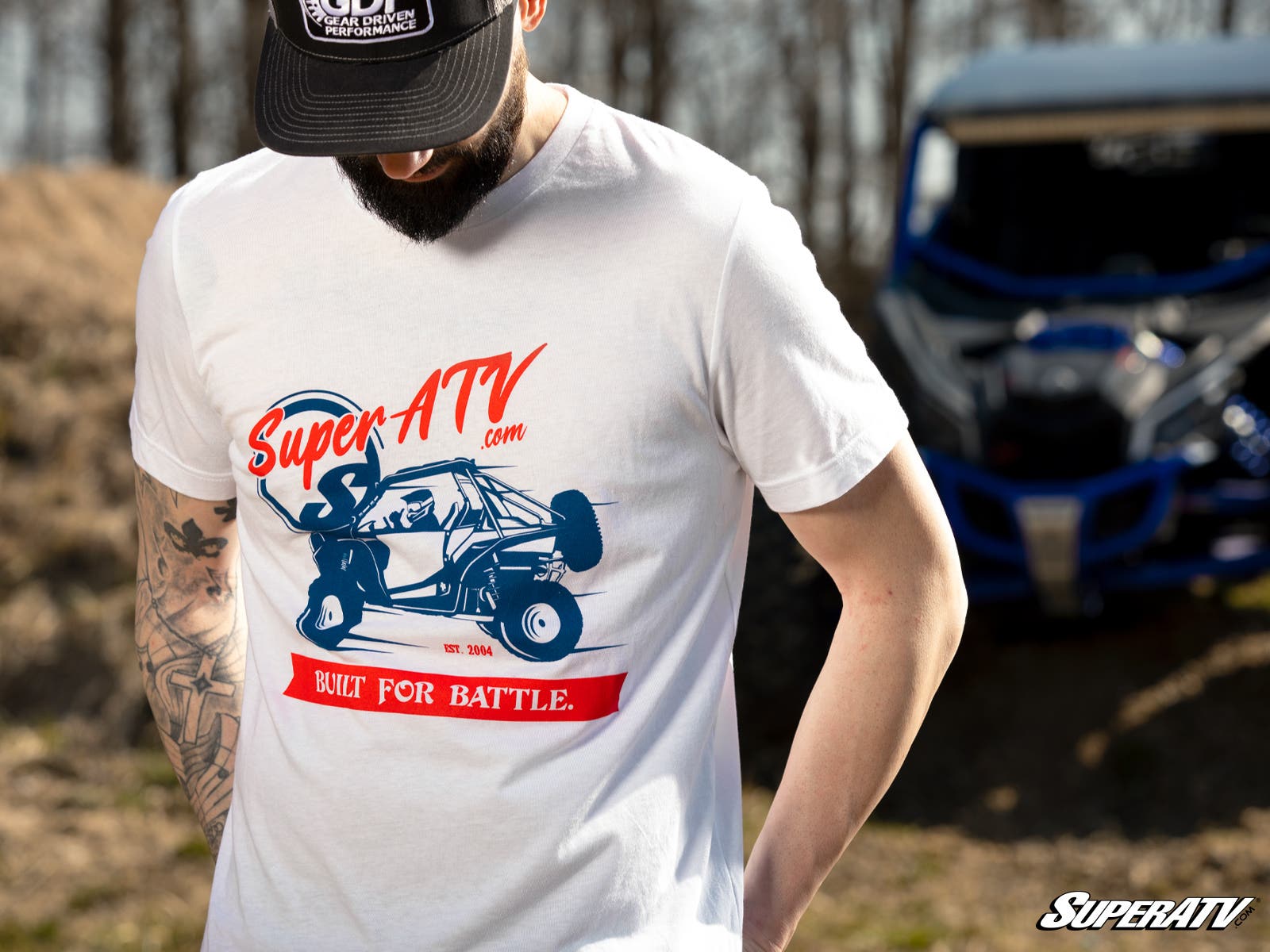SuperATV Red, White, and Blue Unisex T-Shirt - Image 3