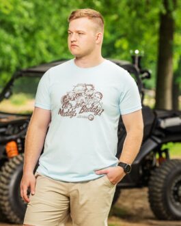 Muddy Buddy Heather Ice Blue Unisex T-Shirt