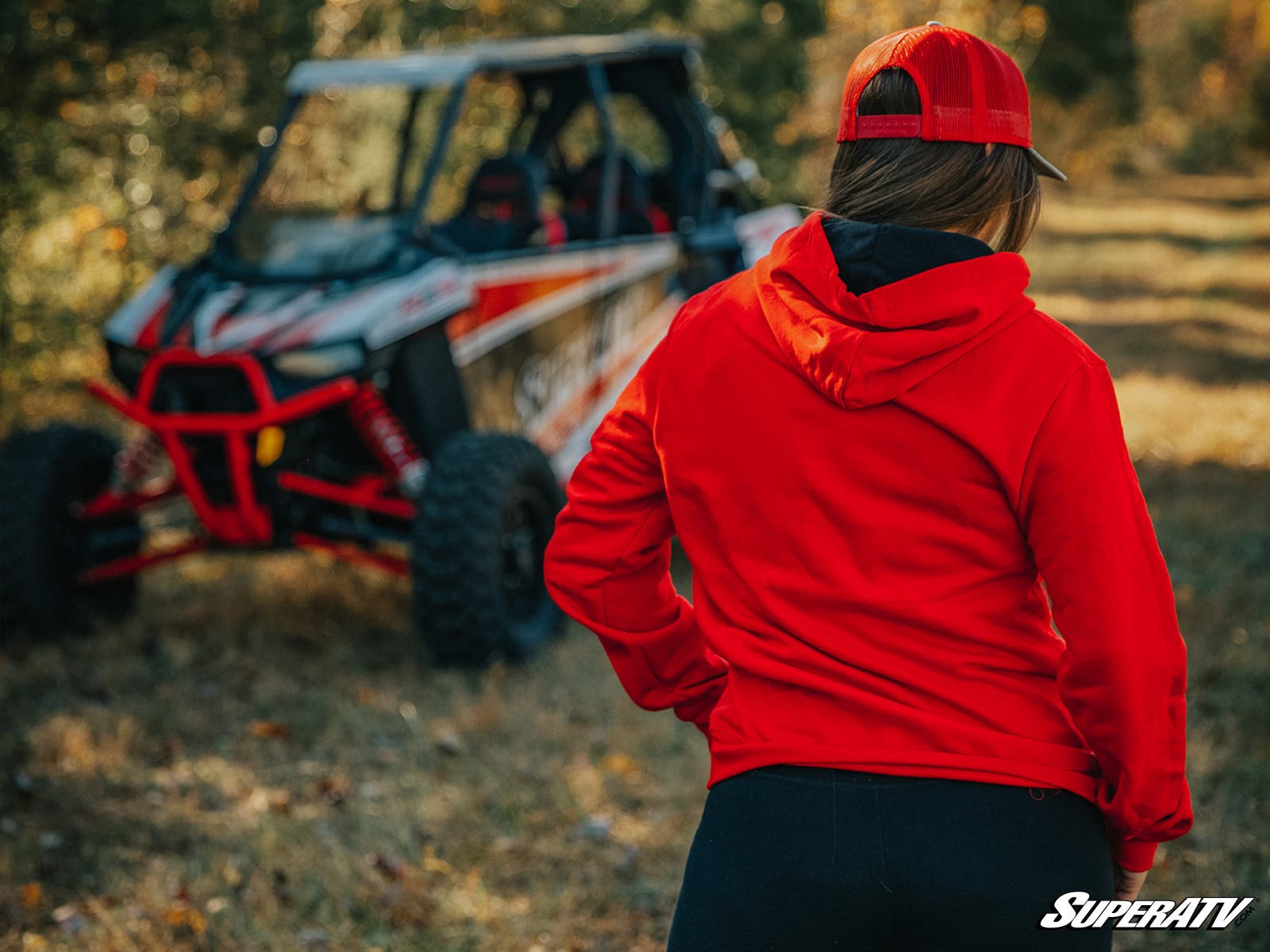 SuperATV Red Banded Logo Hoodie - Image 4