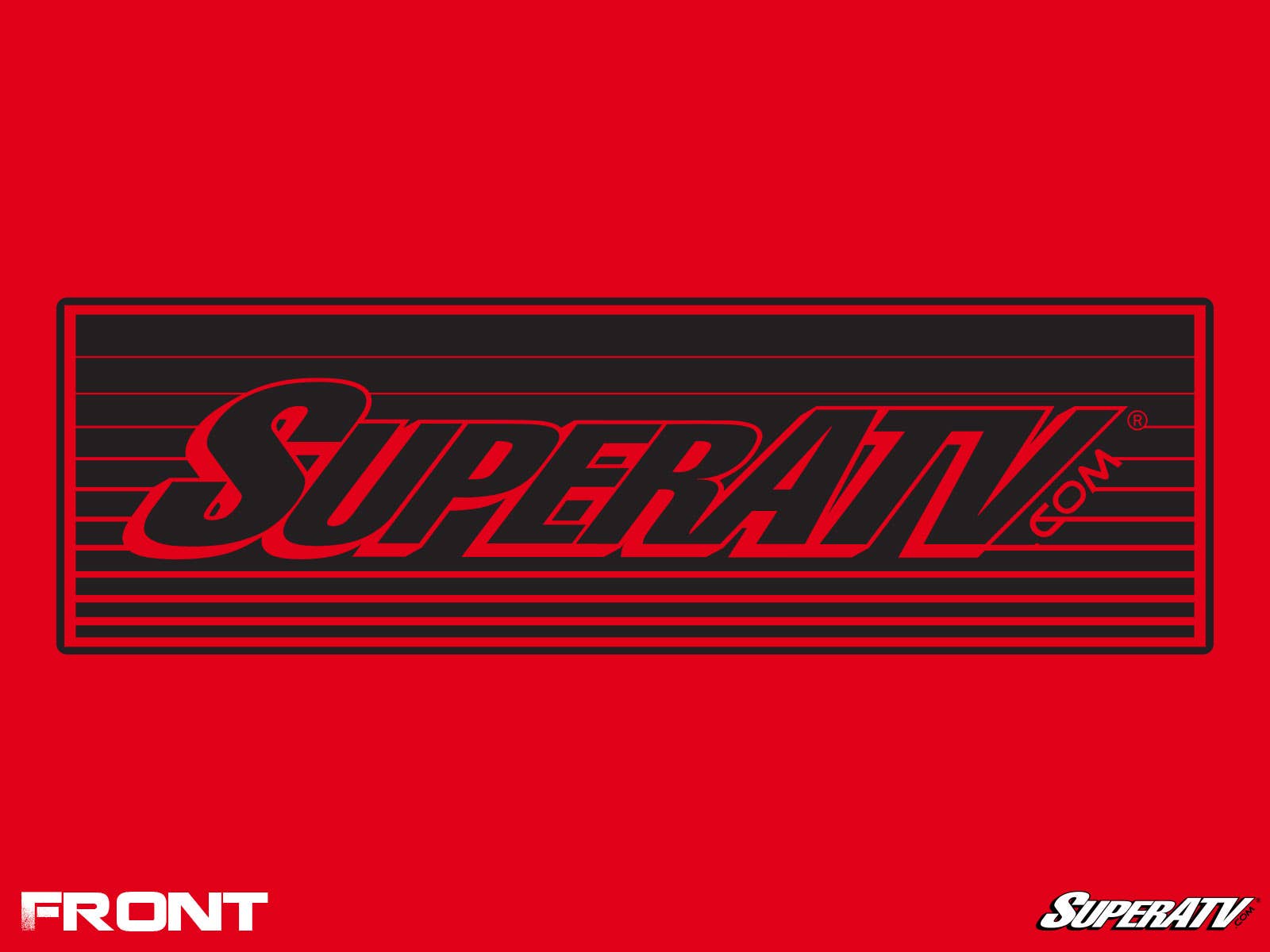 SuperATV Red Banded Logo Hoodie - Image 2