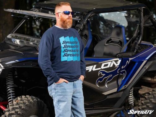 SuperATV Indigo Crewneck Sweatshirt - Image 4