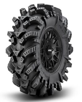 Intimidator Tires 34x10x15 on 15" Satin Black Hellfire Wheels 4/136 Pattern