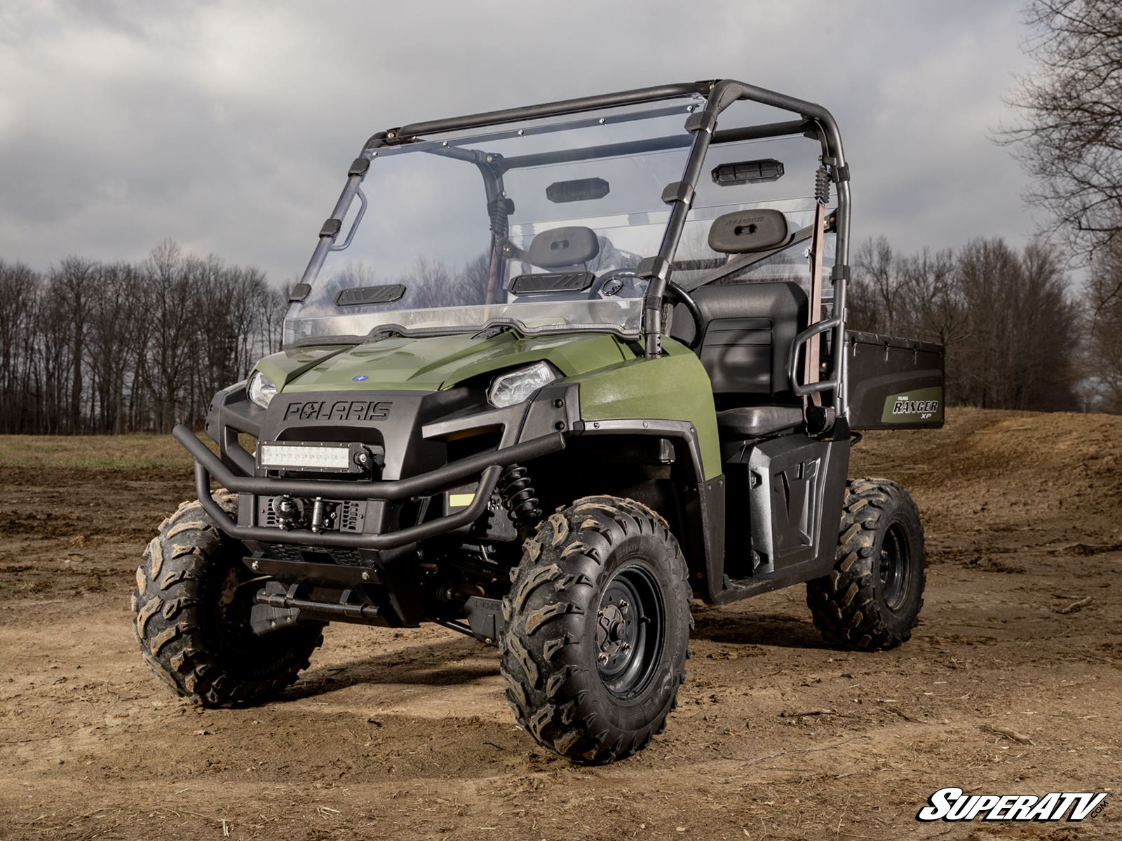 Polaris Ranger 900 Diesel Vented Full Windshield - Image 3