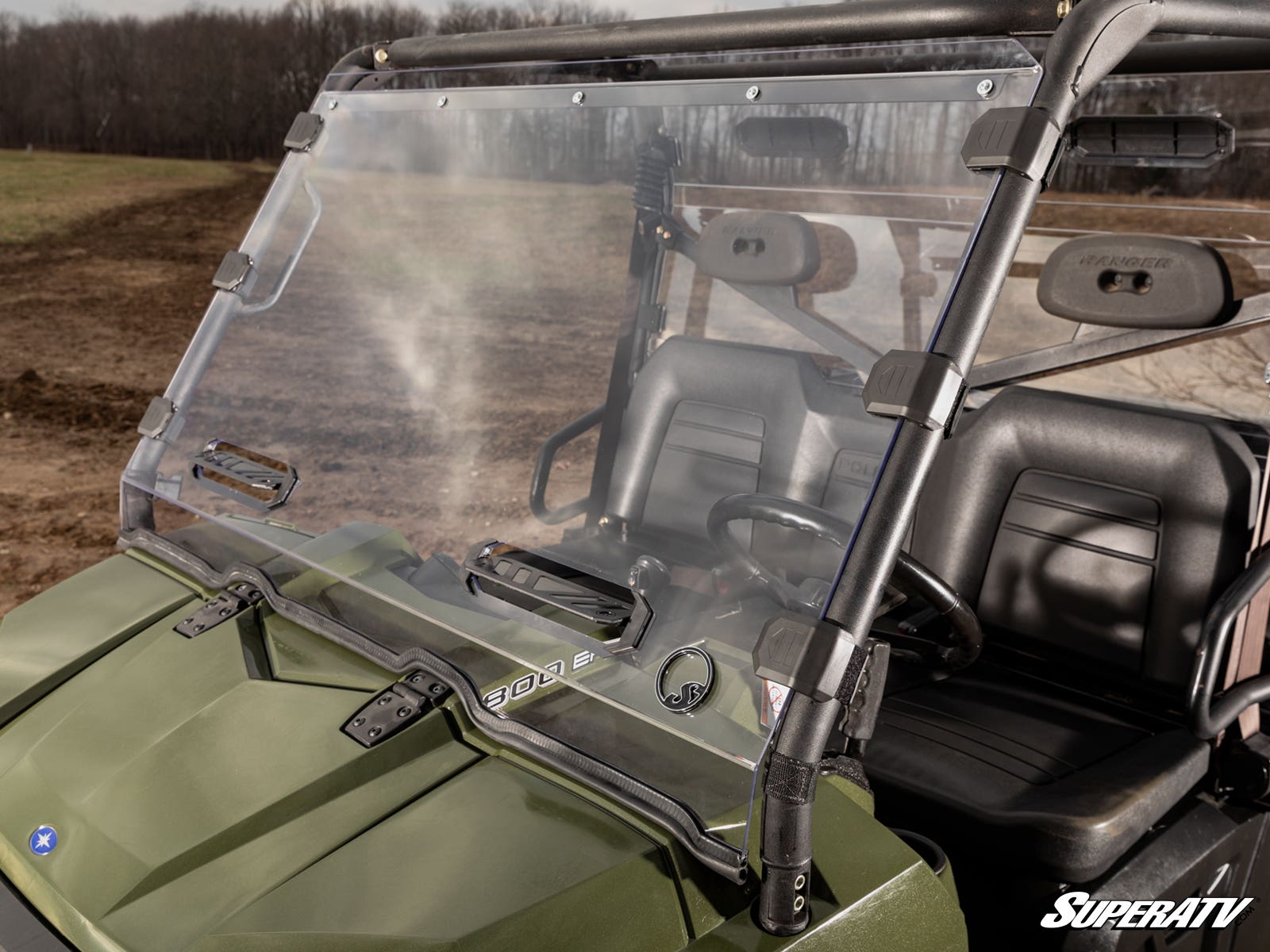 Polaris Ranger 900 Diesel Vented Full Windshield - Image 5