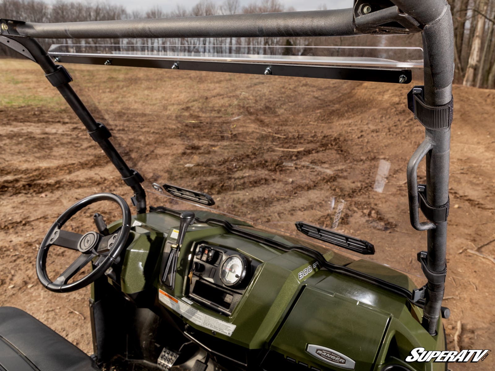 Polaris Ranger 900 Diesel Vented Full Windshield - Image 9