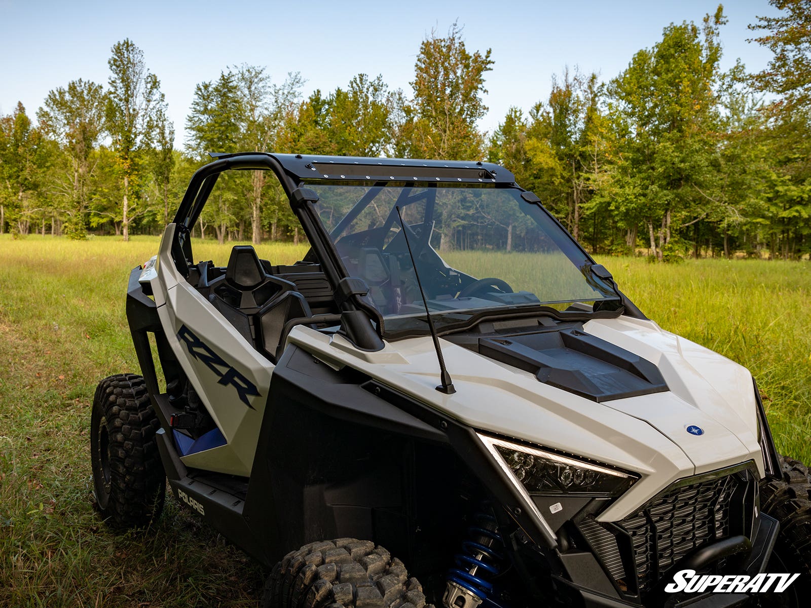 Polaris RZR Turbo R Scratch-Resistant Full Windshield - Image 7