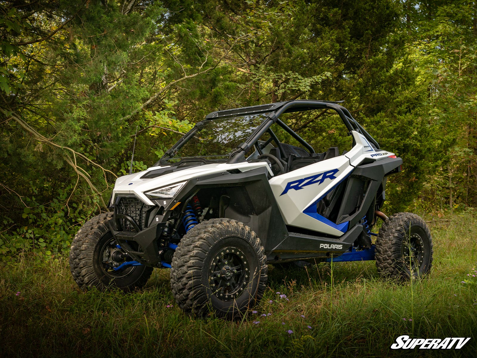 Polaris RZR Turbo R Scratch-Resistant Full Windshield - Image 8