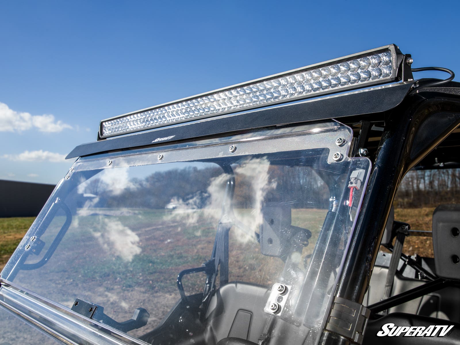 LABLT Motorcycle Driving Light Bar With Turn Signals - Chrome Fog Light Kit For Cruisers