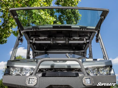 Can-Am Defender MaxDrive Power Flip Glass Windshield - Image 3