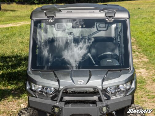 Can-Am Defender MaxDrive Power Flip Glass Windshield - Image 5