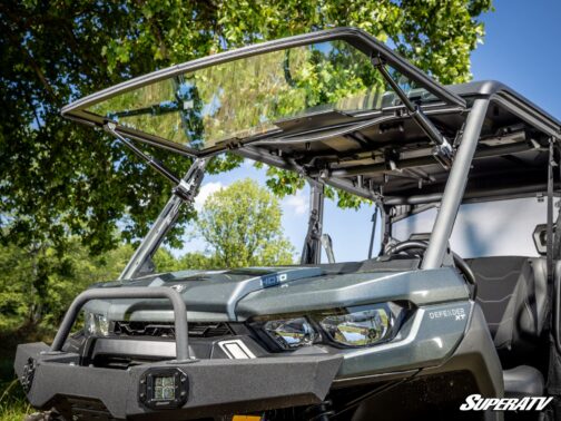 Can-Am Defender MaxDrive Power Flip Glass Windshield - Image 9