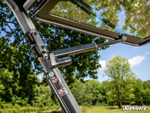Can-Am Defender MaxDrive Power Flip Glass Windshield - Image 11