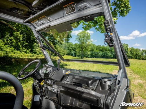 Can-Am Defender MaxDrive Power Flip Glass Windshield - Image 13
