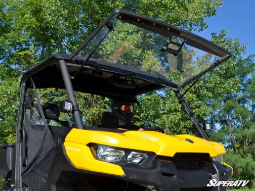 Can-Am Defender Scratch Resistant Flip Windshield - Image 2