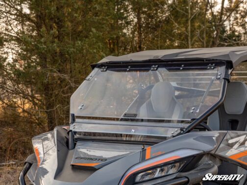 CFMOTO ZForce 950 Scratch Resistant Flip Windshield - Image 3