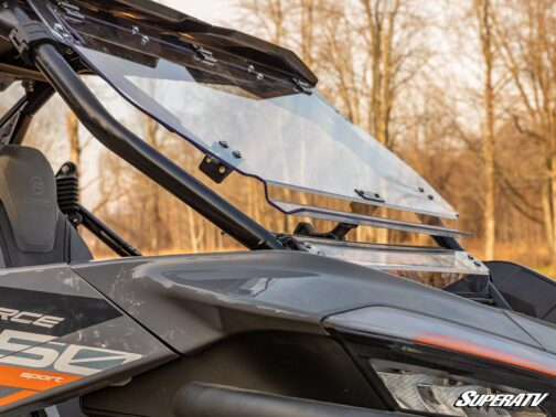 CFMOTO ZForce 950 Scratch Resistant Flip Windshield - Image 4