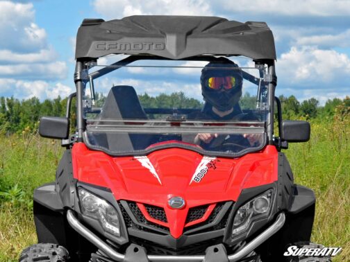 CFMOTO ZForce Scratch Resistant Flip Windshield - Image 2