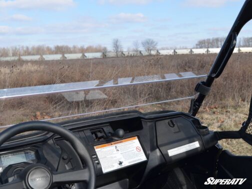 Honda Pioneer 1000 Scratch Resistant Half Windshield - Image 4