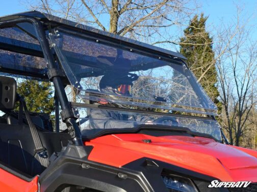 Honda Pioneer 1000 Scratch-Resistant Flip Windshield - Image 4