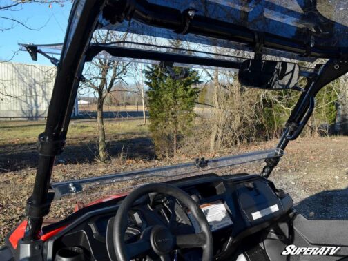 Honda Pioneer 1000 Scratch-Resistant Flip Windshield - Image 5