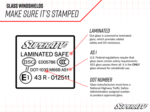 Ranger 1000 Glass Windshield - Image 9