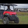 Polaris Ranger Midsize Scratch Resistant Flip Windshield - Image 10