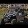 Yamaha Wolverine RMAX Scratch Resistant Flip Windshield - Image 11