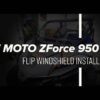 CFMOTO ZForce 950 Scratch Resistant Flip Windshield - Image 9