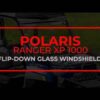 Polaris Ranger XP 1000 Flip Down Glass Windshield - Image 16