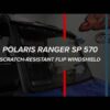 Polaris Ranger SP 570 Scratch-Resistant Flip Windshield - Image 12