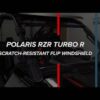 Polaris RZR Turbo R Scratch-Resistant Flip Windshield - Image 13