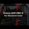 Polaris RZR Pro R Scratch-Resistant Flip Windshield - Image 13