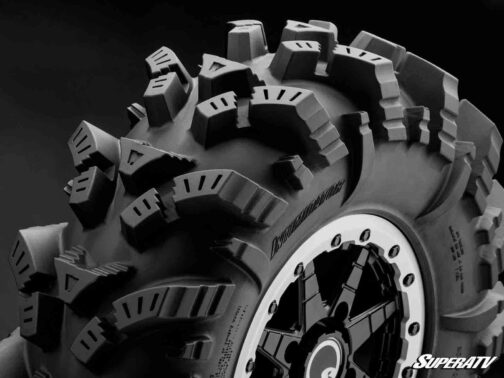 Intimidator Tires 28x10x14 on 14" Bandit H-Series Machined Finish Wheels 4/156 Pattern - Image 3