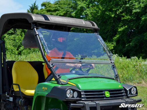 John Deere Gator Scratch Resistant Flip Windshield - Image 2