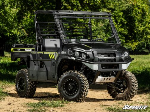 Kawasaki Mule Pro Scratch Resistant Flip Windshield - Image 5