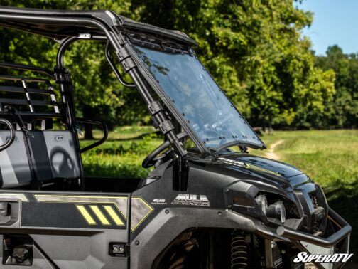 Kawasaki Mule Pro Scratch Resistant Flip Windshield - Image 8